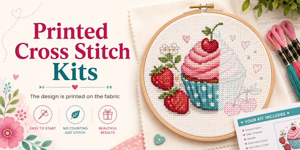 Printed and Stamped Cross Stitch Kits
