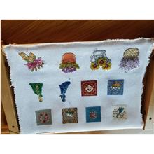 Customer photo for DMC 25 Count Evenweave White Small Fabric