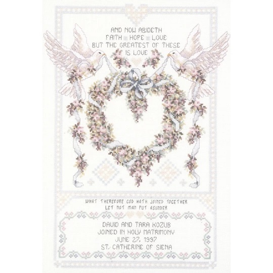 Wedding Doves Sampler