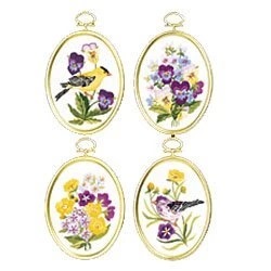 Wild Flowers and Finches