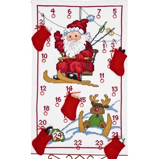 Santa Ski Lift Advent