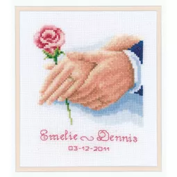 Hands and Rose Wedding Sampler 