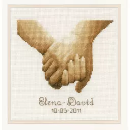 Holding Hands Wedding Sampler 