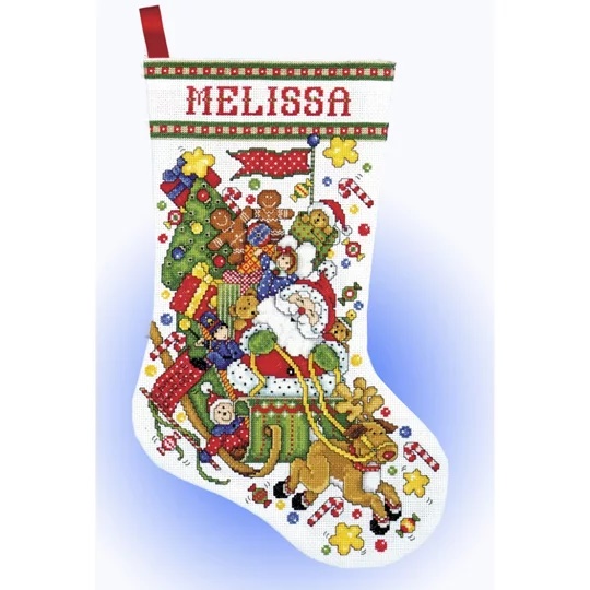 Santa Sleigh Stocking