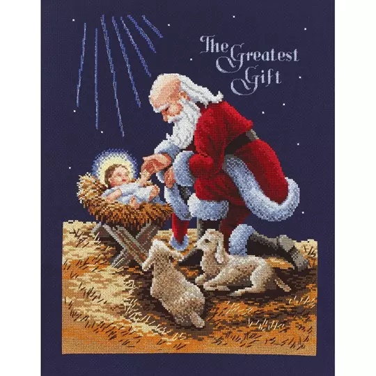 Kneeling Santa