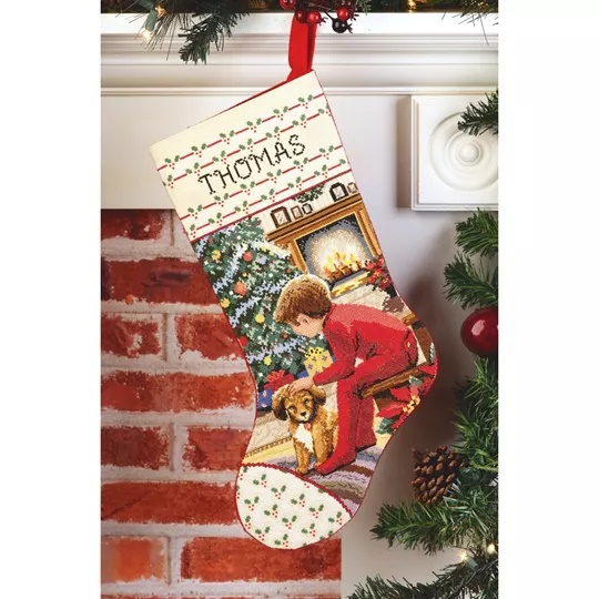 Waiting for Santa Stocking