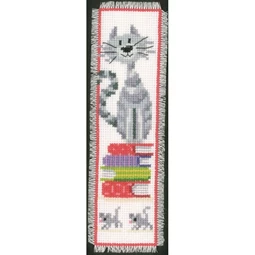 Cat and Books Bookmark 