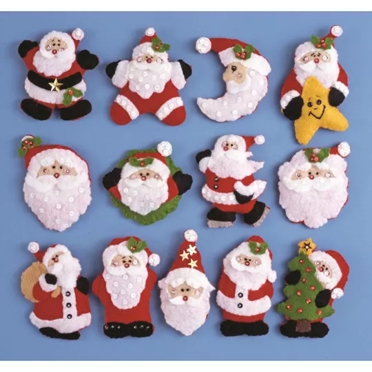 Santa Ornaments