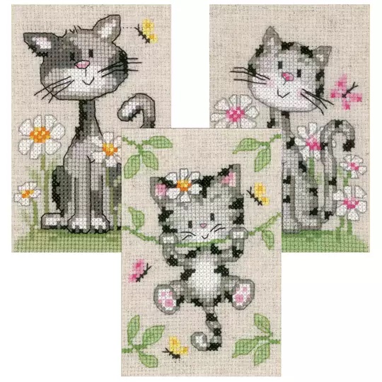 Cats and Flowers 
