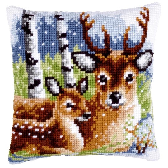 Deer Family Cushion 