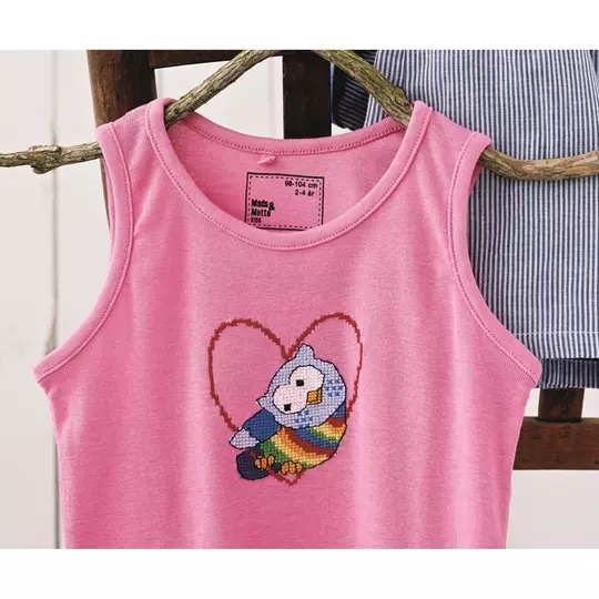 Owl Heart Soluble Canvas Kit