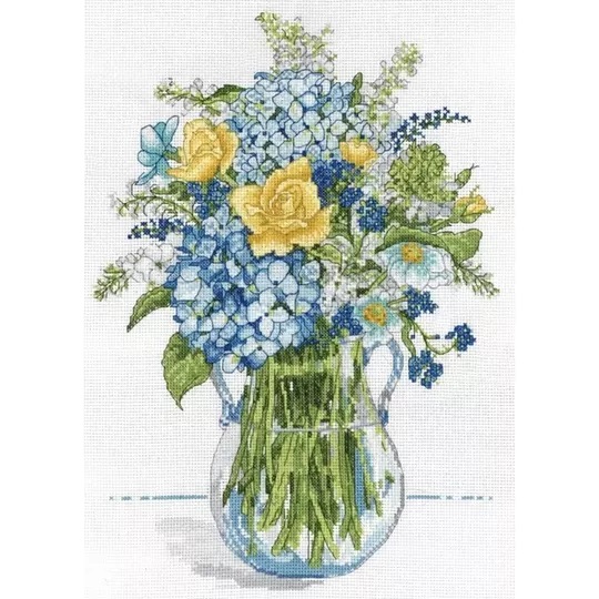 Blue and Yellow Floral