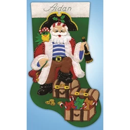 Pirate Santa Stocking