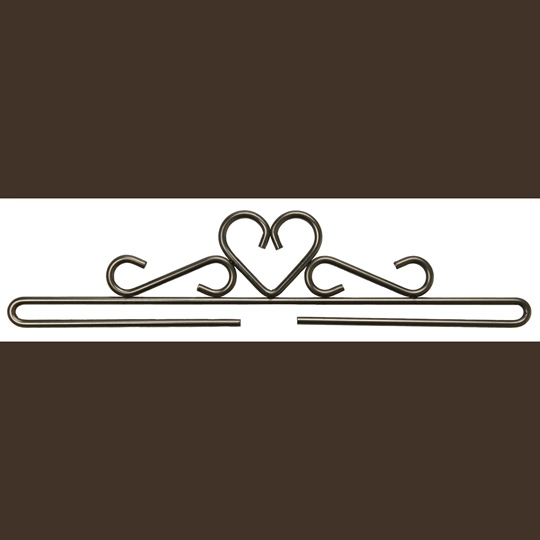 Bright Iron Ornate Bellpull 18cm