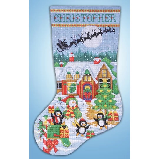 Penguin Party Stocking