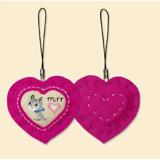Kitty Felt Keychain