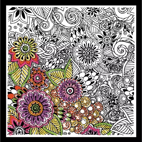 Zenbroidery Printed Fabric - Bold Floral