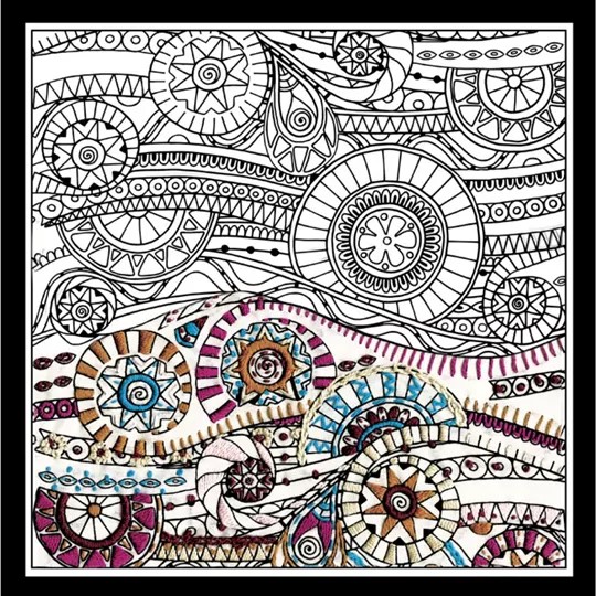 Zenbroidery Printed Fabric - Waves