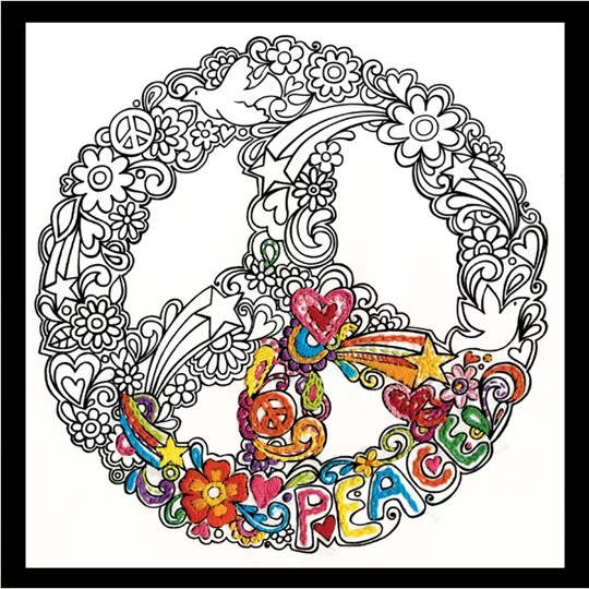 Zenbroidery Printed Fabric - Peace
