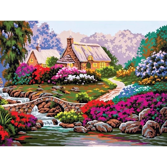 Garden by Old Stone Bridge