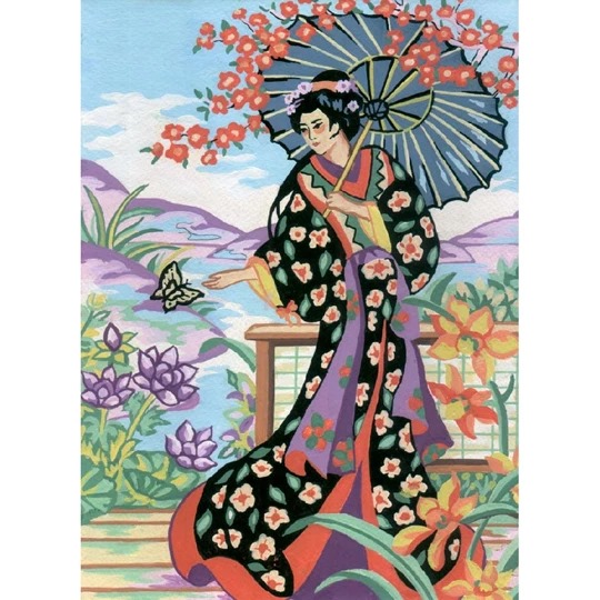 Geisha with Parasol