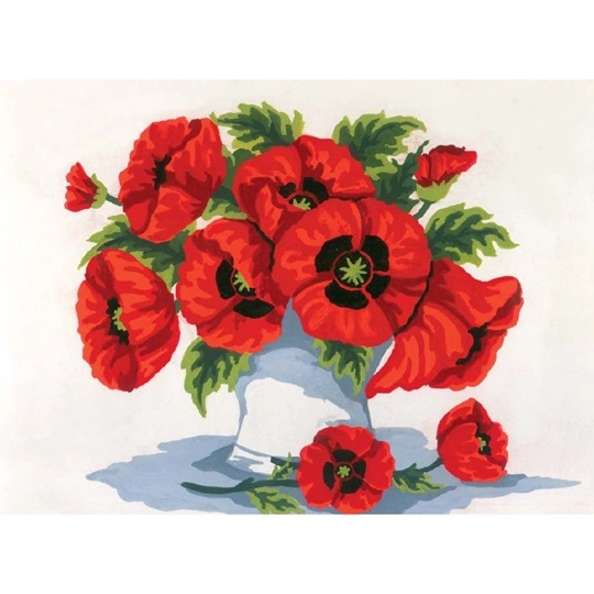 Crimson Pansies