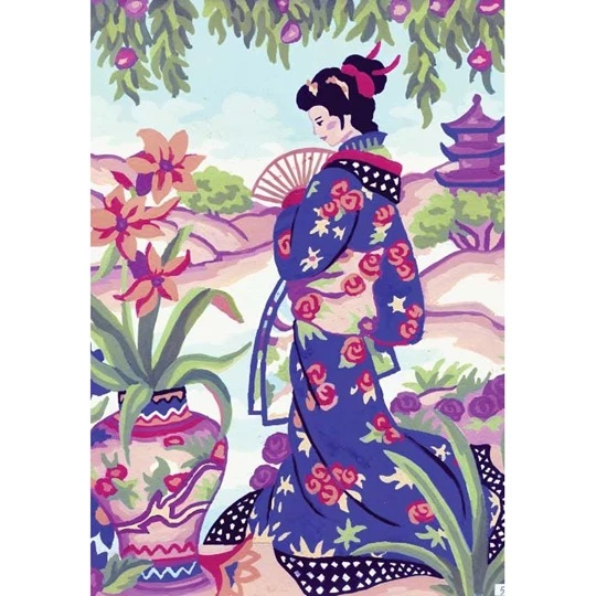 Geisha with Fan