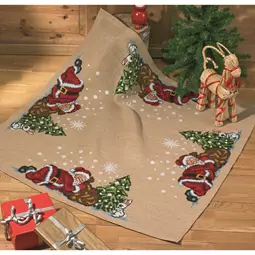 Sleeping Santa Tree Mat