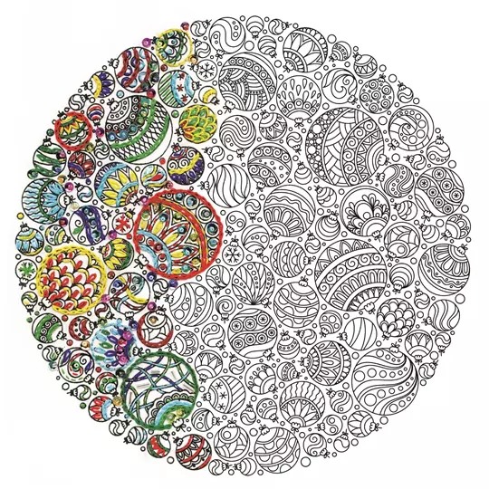 Zenbroidery Printed Fabric - Baubles
