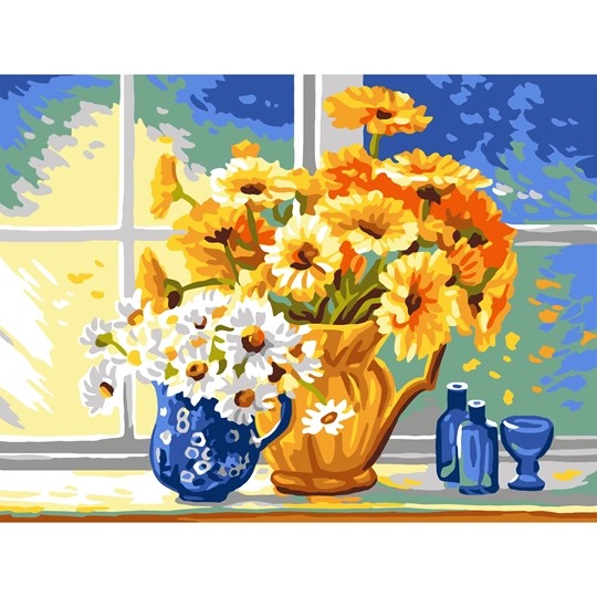 Yellow and White Daisies
