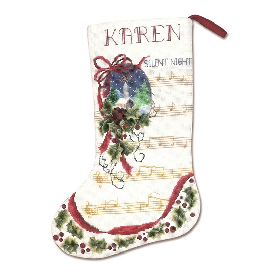 Silent Night Stocking