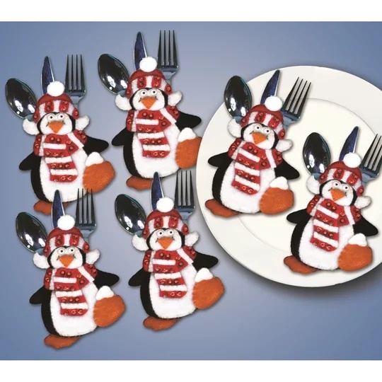 Penguin Felt Pockets