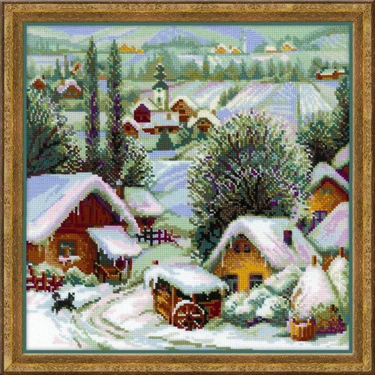 Wintery Serbian Village