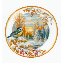 Plate with Bluetit