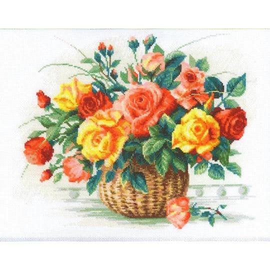 Basket with Roses