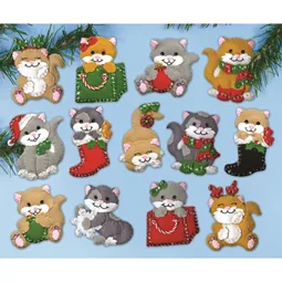 Holiday Cats Ornaments