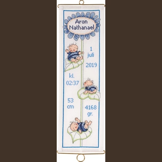 Flower Baby Blue Banner