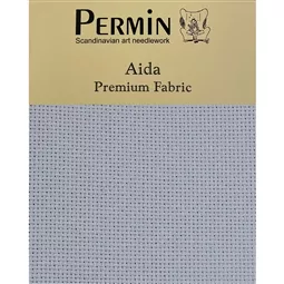 Permin 16 Count Aida - Touch of grey