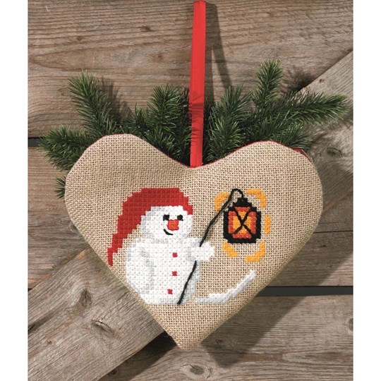 Snowman Heart Bag