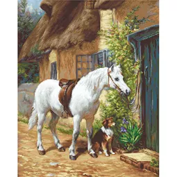 By the Cottage Petit Point