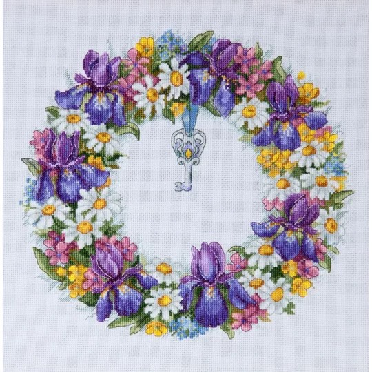 Wreath with Irises