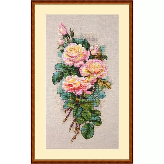 Vintage Roses on Aida