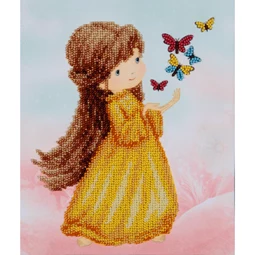 Girl with Butterflies