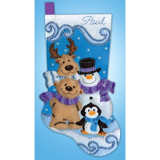 Winter Friends Stocking