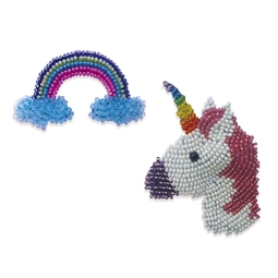 Unicorn and Rainbow Brooches