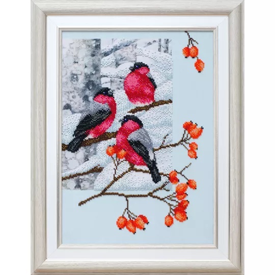 Bullfinches and Dog Rose