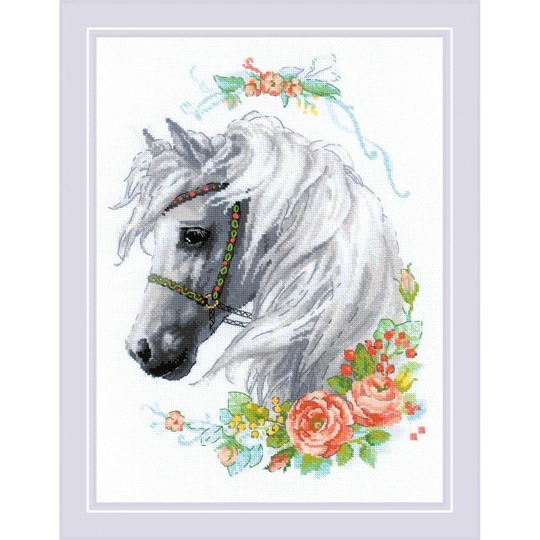 White Mane and Roses