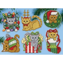 Festive Kittens Ornaments