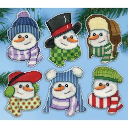 Snowmen Hats Ornaments