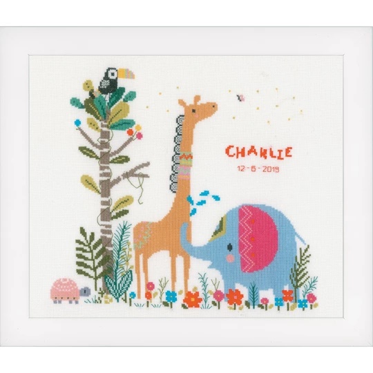 Jungle Animal Party Birth Record 